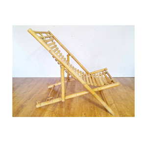 เก้าอี้อาบแดดไม้ไผ่แท้สำหรับเฟอร์นิเจอร์กลางแจ้งและการตกแต่งชายฝั่ง - Product Image 3