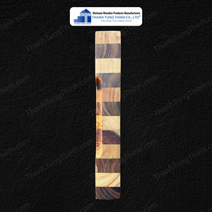 Tabla de cortar rectangular de madera de veta transversal, antideslizante, ecológica, no tóxica, hecha en Vietnam - Product Image 6