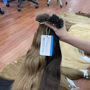 Nouveaux vendeurs kératine Nano anneau cheveux meilleure qualité 100% cheveux bruts du prix de gros expédition dans le monde entier - Product Image 1