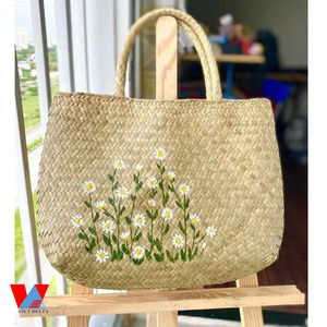 Bolsos hechos a mano con hierba marina, accesorios de moda, estilo vintage, personalizados a sus necesidades, OEM/ Sra. Lima - Product Image 6