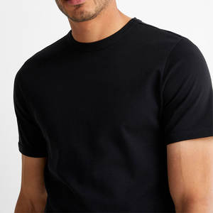 Camisetas de moda Ringspun para hombre con logotipo personalizado, camisetas de manga corta ajustadas informales para hombre, camiseta suave ligera/con cuello redondo - Product Image 3