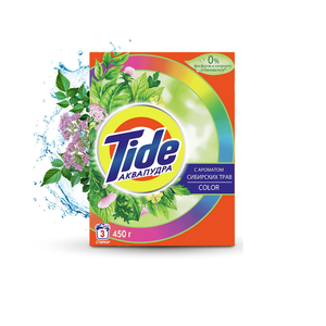 TIDE Auto SMS Polvo de color con el aroma de las hierbas siberianas 450g detergente - Product Image 2