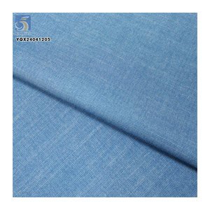 Haute qualité 32*32 3oz 65% <span class=keywords><strong>coton</strong></span> 33% Polyester 2% <span class=keywords><strong>élasthanne</strong></span> matériel Denim <span class=keywords><strong>tissu</strong></span> uni tissé Stretch Denim <span class=keywords><strong>tissu</strong></span> - Product Image 4