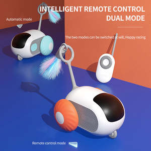 Hot Sale Eco-Friendly Modern Funny Rotate <b>Cat</b> <b>Toy</b> with Feathers Smart Gravity <b>Remote</b> <b>Control</b> Electric Interact Teaser - Product Image 6