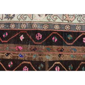 Alfombra de lana clásica marrón Beige de 1,9x5 pies, diseño de retales turcos para entrada, sala de estar, mesita de noche, nuevo corredor de látex rectangular - Product Image 5