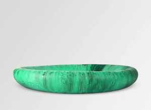 Platos y platos de resina de mármol de tendencia, forma redonda, patrón personalizado, plato moderno para servir alimentos Apto para lavavajillas, ecológico - Product Image 4