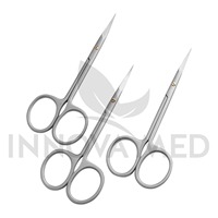 Ciseaux à ongles à cuticules avec impression de logo personnalisables au meilleur prix Ciseaux de manucure en gros Innovamed Outil de beauté à lame en acier inoxydable