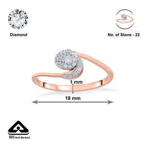 Twisty Allure Cocktail Diamond <b>Ring</b>-<b>Wreath</b> Accessories - Product Image 6