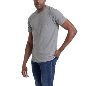 Camisetas de verano de calle de punto de algodón 100% con cuello redondo de ajuste Regular para hombre de etiqueta privada transpirables de secado rápido de talla grande - Product Image 2