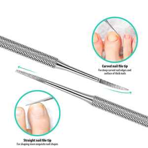 Livraison rapide, ensemble de coupe-ongles en acier inoxydable 2 pièces, ouverture large pour les doigts de bébé, manucure, pédicure, pousse-cuticules, pince - Product Image 2