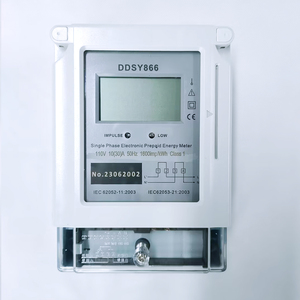 Tính năng thanh toán thông minh truyền dữ liệu an toàn để quản lý điện năng thông minh trả trước năng lượng mét thẻ IC bảo vệ quá tải - Product Image 1