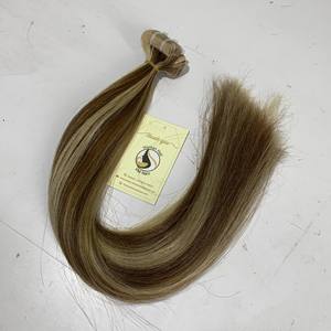 Extensions de cheveux humains 12/22 humains, prix de gros, couleur Piano, naturel, droit, européen, 100% - Product Image 2