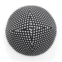 Kippah Personalizada con Diseño de Puntos Blancos y Negros, Gorro Judío de Algodón Puro con Cuello Redondo, Accesorio Étnico Moderno
