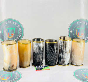 Vaso de buey natural hecho a mano de estilo vikingo, copa de vino natural, vaso de chupito para Ale Mead Wine con cuerno de Búfalo de FWE - Product Image 6