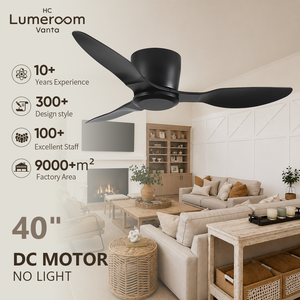 USA in Stock 40 Inch Flush Mount <b>Ceiling</b> <b>Fan</b> No Light Low Profile <b>Ceiling</b> <b>Fan</b> <b>with</b> <b>Remote</b> Quiet DC Motor for Bedroom Kitchen - Product Image 1