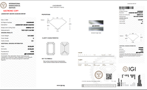 พลอยเพชร1.55ct งามตามมาตรฐาน IGI D สี VS1ความชัดเจนในห้องปฏิบัติการ - Product Image 5