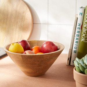 Bols à salade en bois d'acacia avec logo gravé, tailles personnalisées, bol de service en bois artisanal - Product Image 4