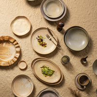Nouvelle Assiette Creuse Rustique en Céramique à Design Irrégulier 2026 – Vaisselle Économique et Durable pour Restaurant