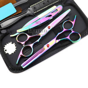 Kit Profesional de Tijeras de Peluquería de Acero Inoxidable Afiladas, Set de Tijeras de Entresacar, Peine y Accesorios para Rasuradora - Product Image 5