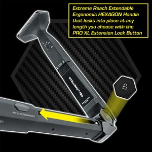 Nouveau rasoir dorsal avec 2 têtes en céramique flexibles, charnière robuste et long manche pour une lame extra large de 6,9 cm - Product Image 3