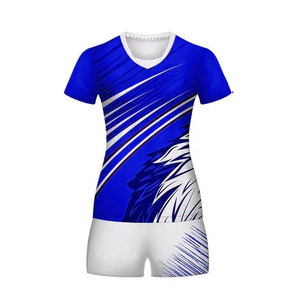 Conception de haut personnalisé sans manches uniformes de volley-ball club chemise blanc et bleu équipe vêtements de sport maillots de volley-ball - Product Image 5