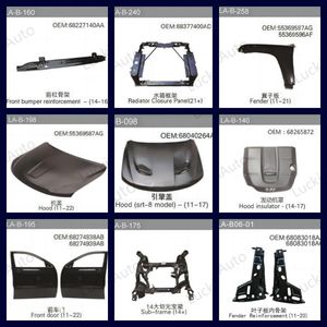 Parachoques delantero superior LuckinAuto para Jeep Grand Cherokee <span class=keywords><strong>Summit</strong></span> 2014 <span class=keywords><strong>2015</strong></span> 2016 OEM 68214228AA - Product Image 5