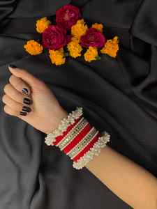 Diseño tradicional indio y paquistaní nupcial Churiyan conjuntos última colección hecha a mano mujeres nupcial Churiyan brazaletes disponibles - Product Image 6