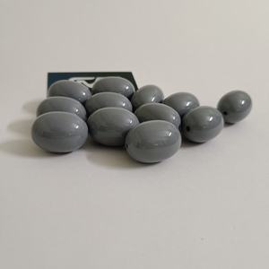 Handmade Eco-Friendly Grey Oval Resin Beads <b>Angel</b> Smooth Finish Jewelry Craft Supplies for DIY Projects <b>Bracelets</b> Necklace - Product Image 2