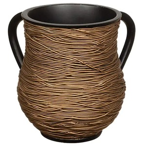 Poly Resin Hand <strong>Wash</strong> Cup with <strong>Twin</strong> Handles for Bathroom Shelf Storage and Daily Cleaning Use - Product Image 1