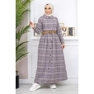 Vestido Informal Mega Merchant con Detalle de Botones, 100% Algodón - Product Image 4