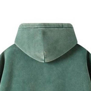 Sudaderas con Capucha Lavadas al Ácido Personalizadas al por Mayor para Hombre, Sudaderas con Capucha de Gran Tamaño con Cierre, Básicas, de Algodón Mezclado, de Alta Calidad - Product Image 5