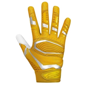 Gants de receveur de football américain professionnels, durables, adhérents, respirants, antidérapants, ajustement personnalisé, en spandex, confortables et protecteurs - Product Image 2