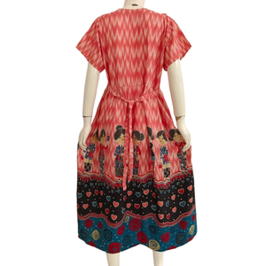 Camiseta de manga corta para mujer con cuello en V y volantes, de material de rayón de alta calidad, de Chrysanta - Product Image 4