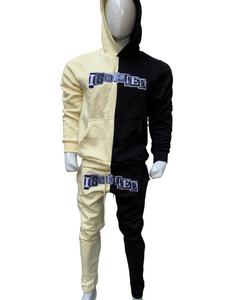 Chándal de jogging ajustado para hombre con logotipo personalizado, venta al por mayor de ropa deportiva de verano, ropa de entrenamiento, ropa tejida con estampado de estilo informal, ropa deportiva con estampado - Product Image 1