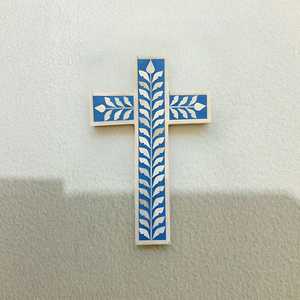 Cruz de nácar hecha a mano para colgar en la pared, regalo religioso Premium para la decoración del altar de la iglesia de inauguración de la casa - Product Image 4