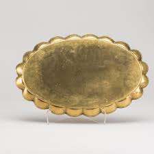 Plateaux de service faits à la main en laiton de qualité royale différents laiton brillant métal argent fini pour la décoration intérieure Restaurant fête hôtel - Product Image 5