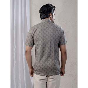 Men's Casual Cotton Printed <b>Half</b> <b>Sleeves</b> <b>Shirt</b> 100% Poplin Fabric Breathable Size XL-ODM Supply - Product Image 6