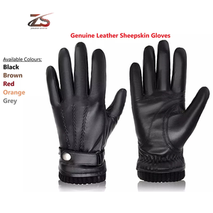 Gants de conduite, gants en cuir d'hiver tendance, en provenance du Pakistan - Product Image 4