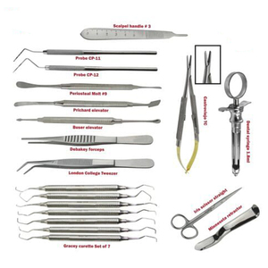 Offres Spéciales Dentaire Micro Chirurgie Orale Instruments Kit 10 Pcs Scalpel Poignée Rotatif CE ISO APPROUVÉ - Product Image 2