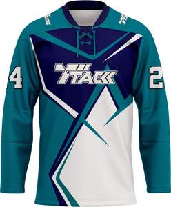 Maillot de hockey sur glace en polyester respirant de haute qualité, personnalisé OEM, 2025, unisexe adulte, vêtements de sport en gros - Product Image 1