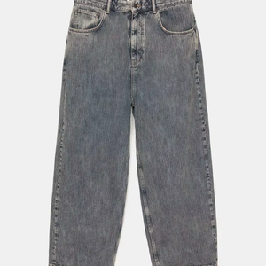 Jeans de Hombre 100% Algodón, Estilo Urbano, Color Gris Oscuro, Personalizables, Holgados, Rectos, Lavados a la Piedra - Product Image 3