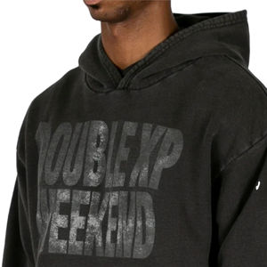 Sweatshirts à capuche personnalisés pour hommes taille XS 100% coton lavé à l'acide Style Streetwear sweats à capuche surdimensionnés brodés pour l'hiver - Product Image 5