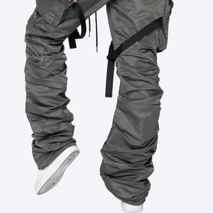 Pantalones Deportivos Casuales de Mujer, de Primavera, con Frente Plano, Cintura Media, Cordón Ajustable, 100% Algodón Satinado - Product Image 3