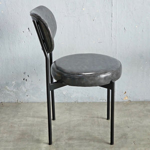 Modern Minimalist Faux Leather <b>Dining</b> <b>Chair</b> with Iron Frame for Living Rooms GA68037 - Product Image 6