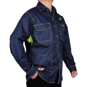 Chemises de sécurité FR en coton, manches longues, ignifuges, respirantes, imperméables, avec coutures soudées, protection de niveau, pack respirateur - Product Image 2