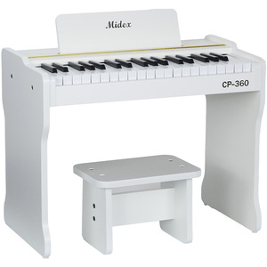 Piano de Juguete de Madera Midex CP-360WH - 37 Teclas, Funciona con Pilas, con Teclas Realistas - Product Image 2