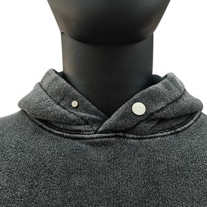 100% algodón French Terry Heavyweight Hoodies sudadera chándales para hombres Jogging trajes desgastados lavado ácido sudor trajes personalizados - Product Image 3