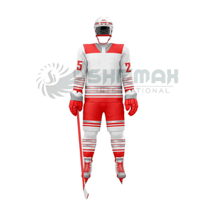 Yeni varış özelleştirilmiş buz hokeyi üniforma Set rahat ve nefes düz boyalı OEM takım adı baskı ile ucuz fiyat - Product Image 1