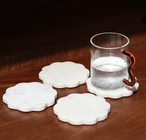 Sous-verre en marbre Article décoratif Fleur Design à la maison Bureau Hôtel et bar Accessoires pour la maison Cuisine Bar Fête Vente en gros - Product Image 1