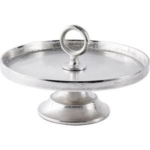 Support à gâteau en bois imprimé avec dessus en bois et base en métal, parfait pour les mariages, les fêtes et les présentoirs de desserts, design durable et élégant - Product Image 2